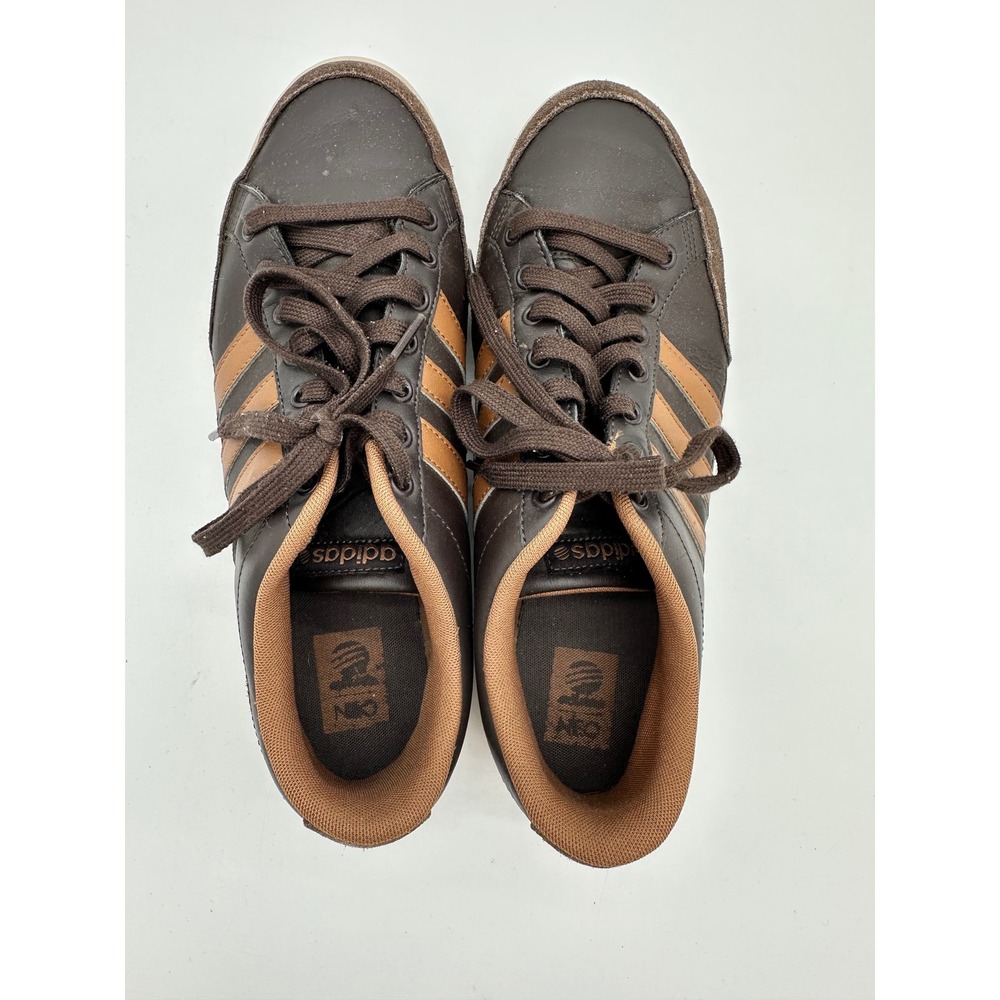 Adidas Neo Label CAFLAIRE Sneakers F98434 Low Top Brown Tan Size 9.5